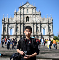 Macau - ZHANG Yin at St. Paul's Ruins