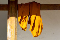 Yunnan - Monk's Robes at the Octagonal Pavilion Temple (景真八角亭)