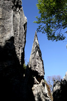 Yunnan - Stone Forest (石林) with a Blue Sky