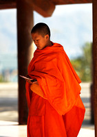 Yunnan - Monks at the Octagon Pavilion 景真八角亭