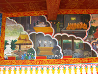 Yunnan - Rare Historical Murals at Galanba Dai Park (橄榄坝傣族园)