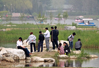 Holiday Visitors to Beijing Olympic Forest Park