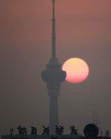 Beijing Tower Sunrise - 23 August, 2012