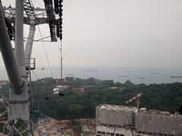 Singapore - Cableway to Sentosa Island