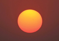 Sunset with Sunspots - 17 May, 2012