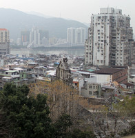 Macau - St. Paul's Ruins from a Hilltop