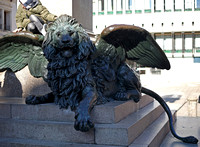 Winged Lion at Daniele Manin Statue
