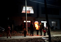 Neighbors Launching Kongming Lanterns